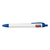 Dotty Robin Blue Trim Pen (Bovenkant)