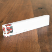 Dotty Robin Desk Naambordje (Zijkant)
