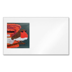 Dotty Robin Magnet Mini Visitekaartje Magnetisch Visitekaartje