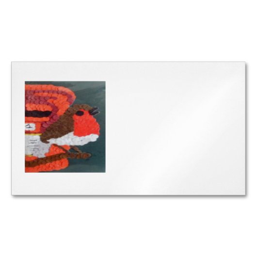 Dotty Robin Magnet Mini Visitekaartje Magnetisch Visitekaartje (Voorkant)