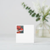 Dotty Robin Square Discount Kaart Kortingskaartje (Staand voorkant)