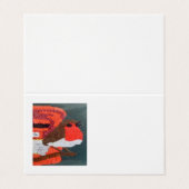 Dotty Robin Tent Folded Visitekaartje (Buitenkant ongevouwen)