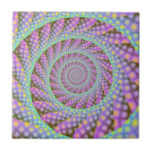 Dotty Spiral tegel Tegeltje (Voorkant)