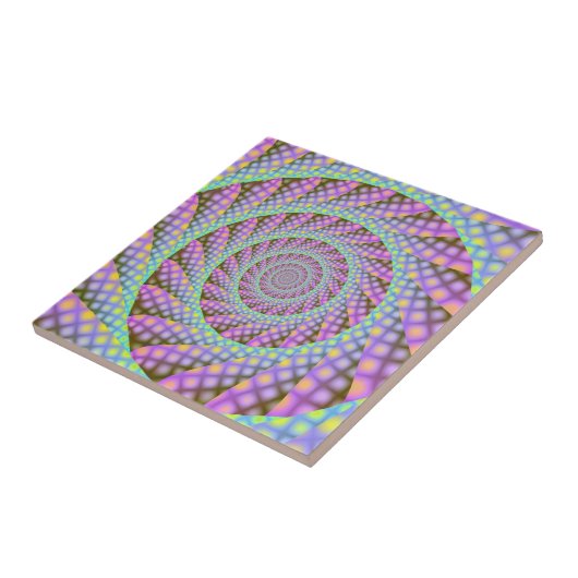 Dotty Spiral tegel Tegeltje (Zijkant)
