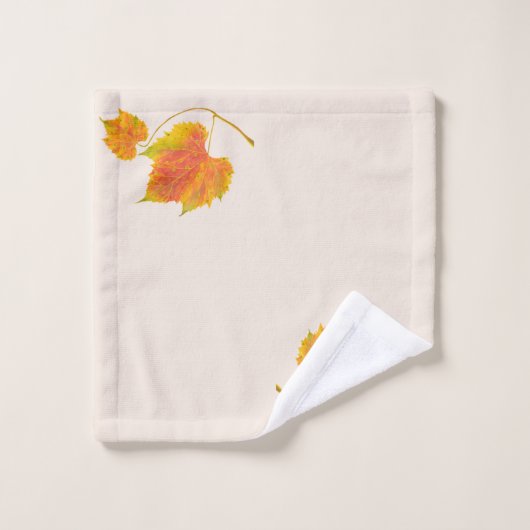 Dotty Spotty Herfst op een Bathroom Towel Set Bad Handdoek (Wasdoekje)
