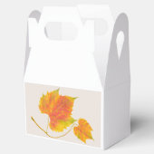 Dotty Spotty Herfst op een Gable Favor Box Bedankdoosjes (Geopend)