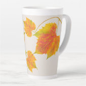 Dotty Spotty Herfst op een Grote Latte Mok (Rechterhoek)