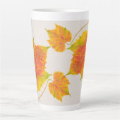 Dotty Spotty Herfst op een Grote Latte Mok (Voorkant)