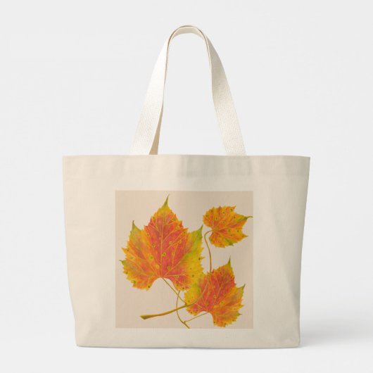 Dotty Spotty Herfst op een Jumbo Tas (Achterkant)