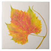 Dotty Spotty-Herfst op een keramische tegel Tegeltje (Voorkant)