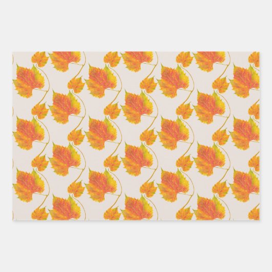 Dotty Spotty Herfst op een papierset met onmiddell Inpakpapier Vel (Voorkant 2)