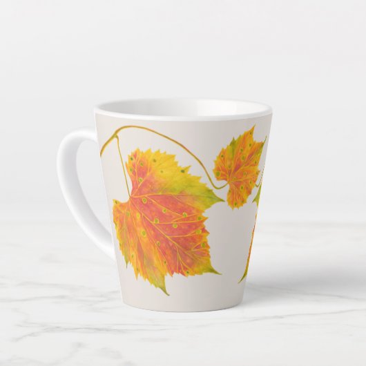 Dotty Spotty Herfst op een Small Latte Mok (Linkerhoek)