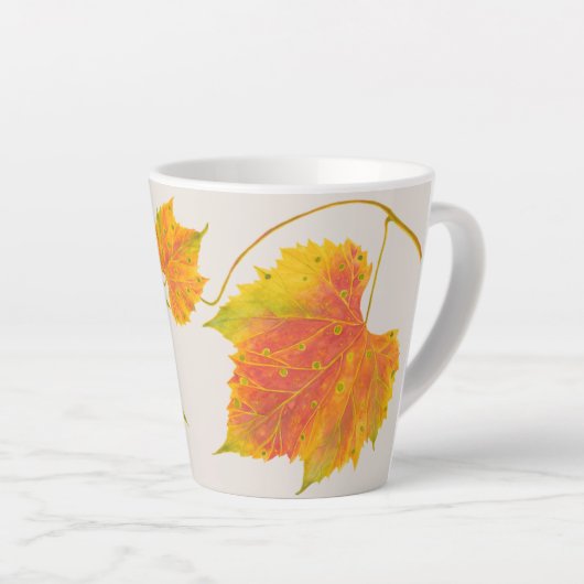 Dotty Spotty Herfst op een Small Latte Mok (Rechterhoek)