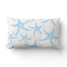 Dotty Starfish Pattern in Blue and White.