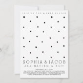 Dotty Stippen Baby shower Uitnodiging (Voorkant)