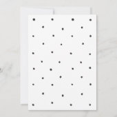 Dotty Stippen Baby shower Uitnodiging (Achterkant)