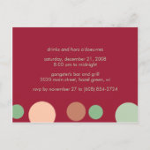 Dotty Tree Holiday Uitnodiging Briefkaart (Achterkant)