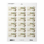 Dotty Uilen Adreslabel Etiket (Full Sheet)