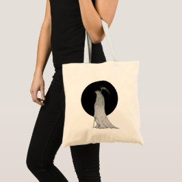 Dotwork Grim Reaper Tote Bag