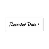 Douane 2.65"x 0.9"Stempel Rubberstempel Zelfinktende Stempel (Design)