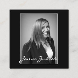 DOUANE 2 X 2 MINIMALISTISCHE FOTOBEDRIJVEN VIERKANTE VISITEKAARTJE