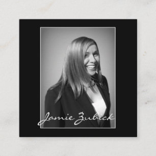 DOUANE 2 X 2 MINIMALISTISCHE FOTOBEDRIJVEN VIERKANTE VISITEKAARTJE