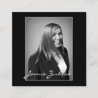 DOUANE 2 X 2 MINIMALISTISCHE FOTOBEDRIJVEN VIERKANTE VISITEKAARTJE