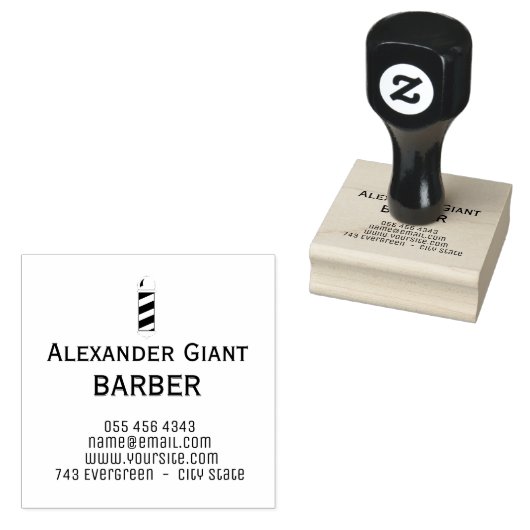 Douane 2"x 2"Rubberzegel Rubberstempel (Gestempeld)