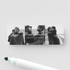 douane 3 foto's moderne manuscriptfotografie naamplaatje