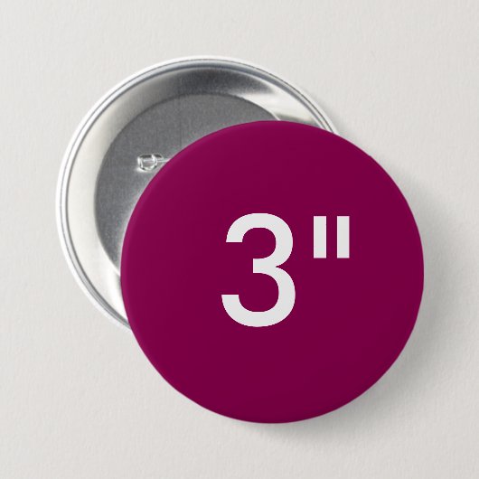 Douane 3" Sjabloon van de Button van de Duim de (Voorkant /achterkant)