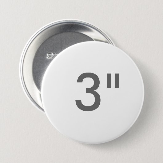 Douane 3" Sjabloon van de Button van de Duim de (Voorkant /achterkant)