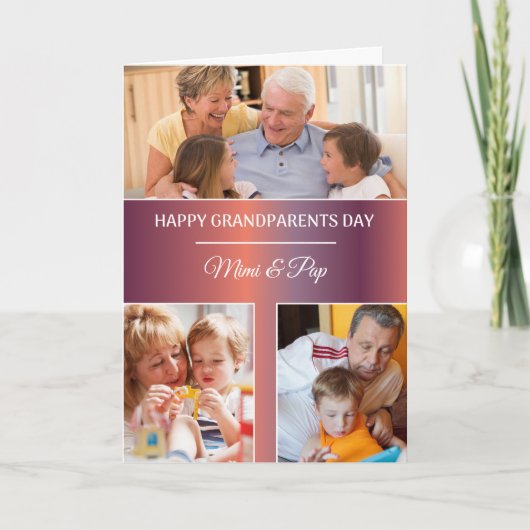 Douane 3 van de Dag van grootouders de Naam van de Kaart (Voorkant)