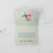 Douane 4 van Aqua het Huwelijk van de Foto dankt u Bedankkaart (Binnen)