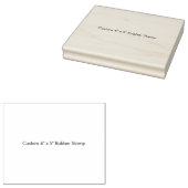 Douane 4" x 5" rubber stempel (Gestempeld)