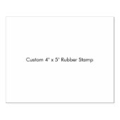 Douane 4" x 5" rubber stempel (Afrduk)