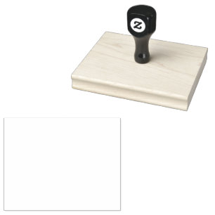 Douane 4" x 5" rubberen stempel, inktkleur = Geen, Rubberstempel