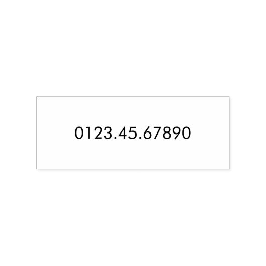 Douane Account Nummer Rubber Stempel (Gestempeld)