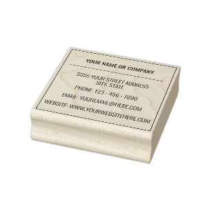 Douane Adres Contact Informatie Rubber Stempel