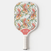 Douane Australische Galah Floal Pickleball Paddle (Achterkant)