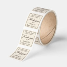 Douane Backkerij Bedankt Rolstickers