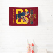 Douane Baseball Speler Nummer Aangepaste Foto Spandoek (Insitu)