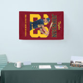 Douane Baseball Speler Nummer Aangepaste Foto Spandoek (Beurs)