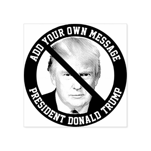 DOUANE BERICHT Nr. Donald Trump Rubberstempel (Afrduk)