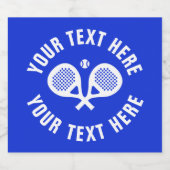 Douane bierfleslabels met padelracketlogo bier etiket (Enkel label)