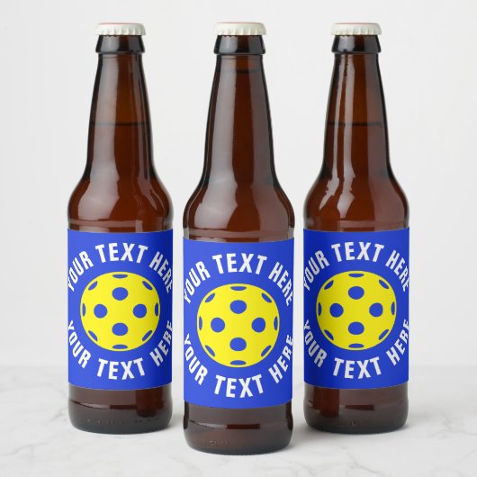 Douane bierfleslabels met pickleball-logo bier etiket (Flessen)