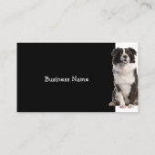 Douane-border collies Dog Pet Animal Logo Visitekaartje (Achterkant)