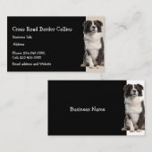 Douane-border collies Dog Pet Animal Logo Visitekaartje (Voorkant / Achterkant)