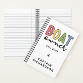 Douane-boseigenaar nieuwe botareigenaar notitieboek (Binnen)