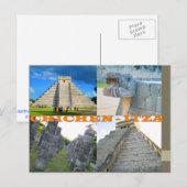 DOUANE-BRIEFKAARTEN - CANCUN COLLAGE 3 BRIEFKAART (Voorkant / Achterkant)