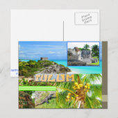 DOUANE-BRIEFKAARTEN - CANCUN COLLAGE 4 BRIEFKAART (Voorkant / Achterkant)